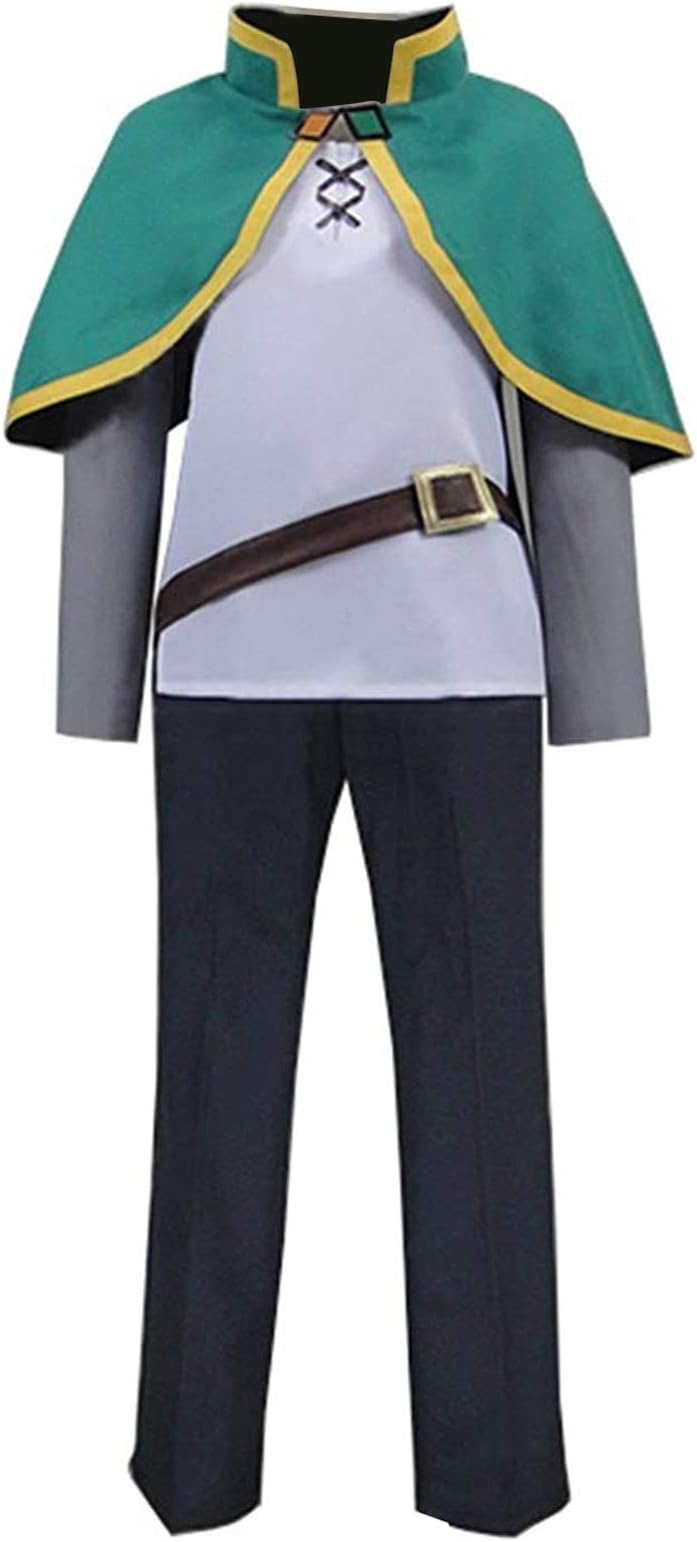 LeeCostumesKonosuba Satou Kazuma Billionaire Adventurer Green Halloween Cosplay Costume