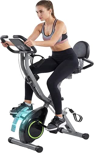 Foldable Exercise Bike Stationary Bikes for Home, 5 IN 1