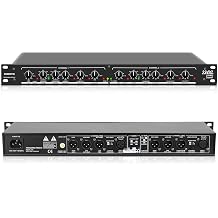 Audio Crossover, Professional 2/3-Way or 4-Way Mono Crossover with XLR Input & Output, Signal Processor for PA System with Subwoofer Support