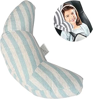 Almofada de cinto de segurança de carro para crianças, travesseiro de encosto de cabeça de carro macio para crianças no carro, cinto de segurança de viagem travesseiro de dormir para bebês crianças adultos suporte de cabeça de pescoço almofada acessórios de carro