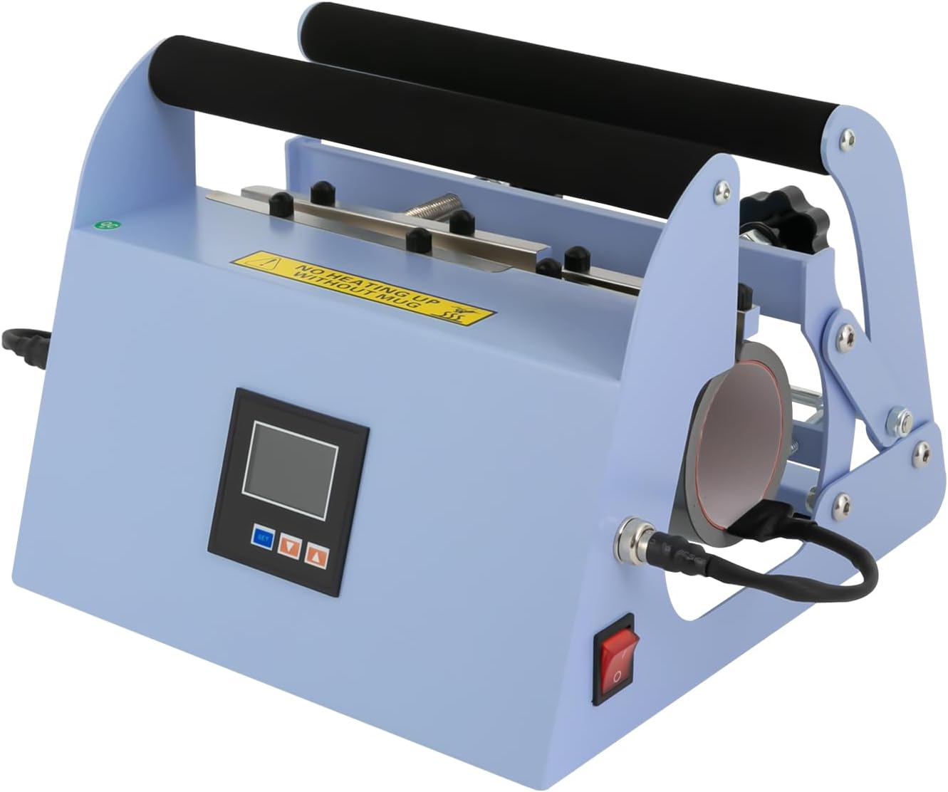 Prensa Térmica para Tazas Yellulu 40 OZ, Sublimación, Pantalla Táctil, Azul