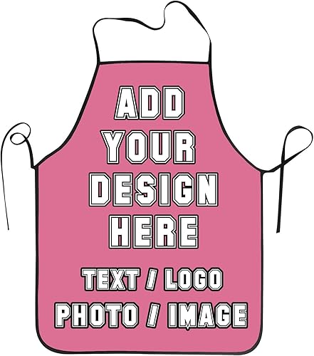 Delantal personalizado, delantales personalizados para mujeres, añade nombre, texto, logotipo, imagen, diseña tu propio delantal, delantales para