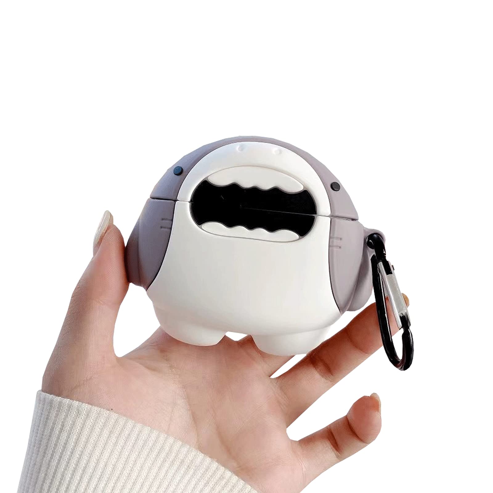 Rertnocnf Creative Cute Kawaii Cartoon Animals Shark Case Compatible with Beats Studio Buds 2021 Fashion Portable Accessories Shockproof Protector for