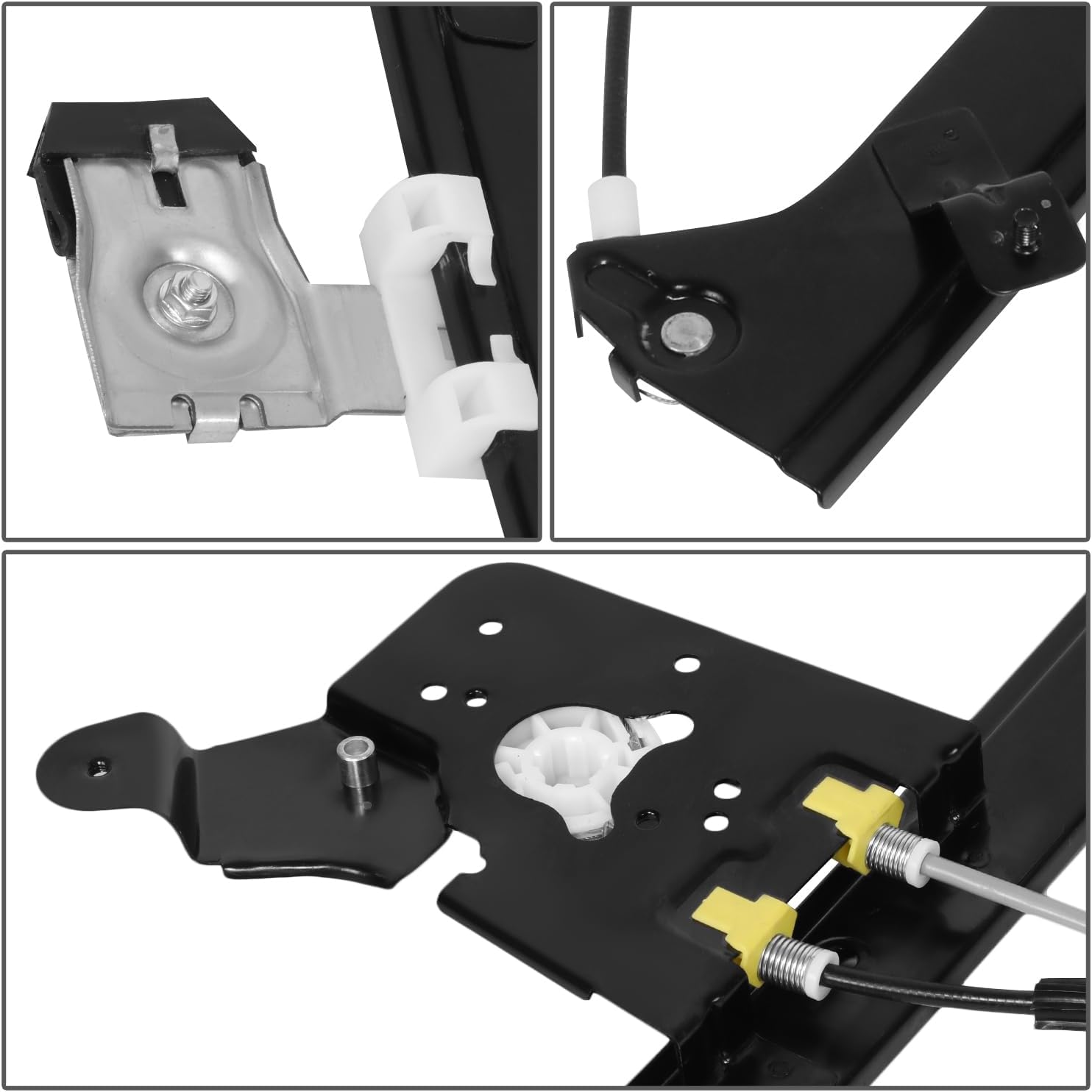 DNA MOTORING Rear Right Side Window Regulator Compatible with 02-06 Escalade,Avalanche1500/2500, 01-07 Silverado1500/2500/3500,Sierra1500/2500, 00-06 Suburban1500/2500,15135971,15206913, OEM-WR-0095