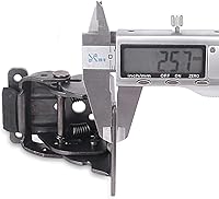 Vista 8 de Paquete de 4 bisagras de bloqueo para soportes de mesa plegables, soportes plegables de alta resistencia, bisagra plegable de bloqueo automático