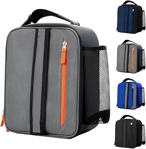 Miniatura 12 de Lonchera aislada para hombres, adolescentes, niños, adultos, portátil, elegante, pequeña, diseño especial para trabajo, oficina, escuela, picnic