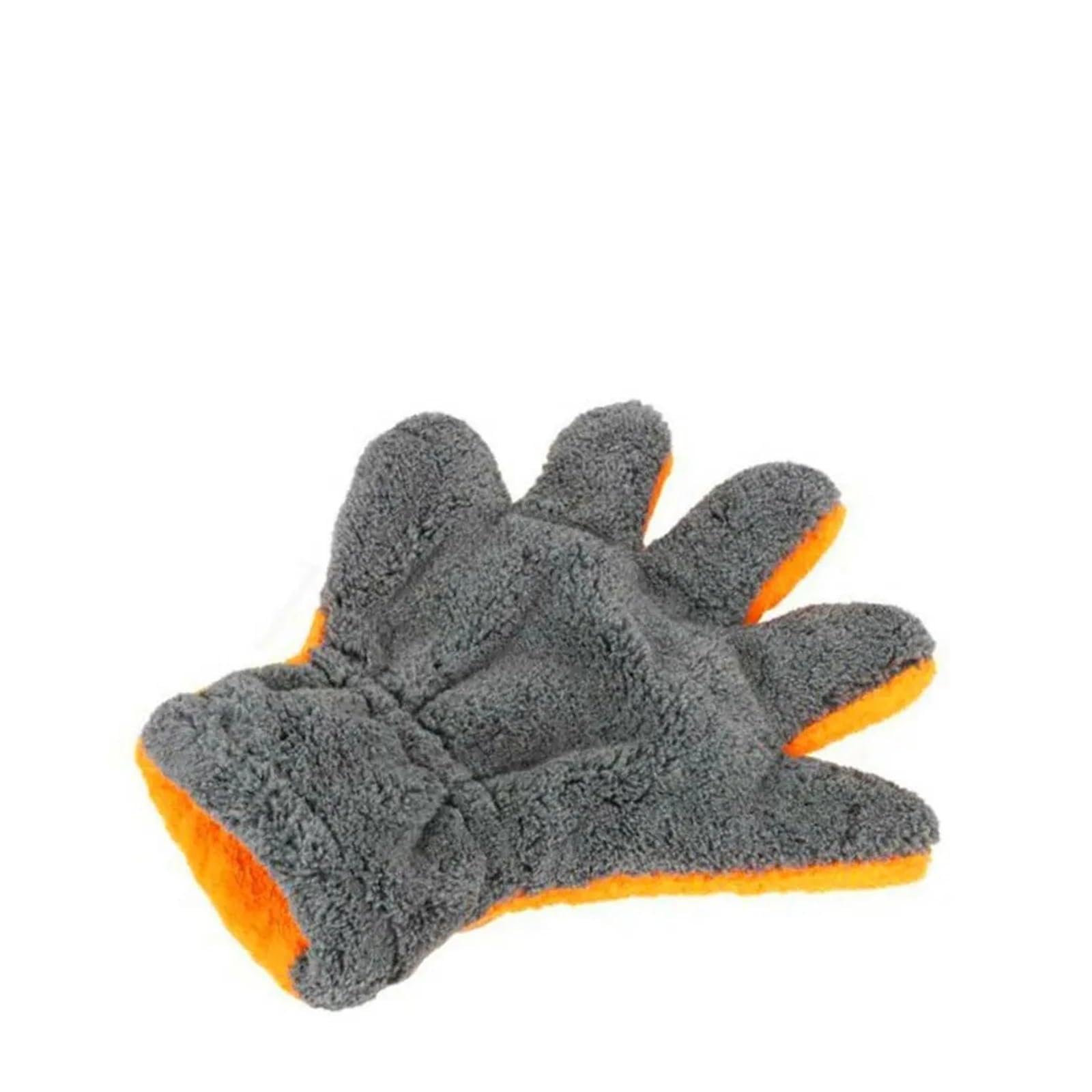 DYYEUAVT 2pcs Double-sided Five-finger Velvet Car Wash Gloves Automotive Care Fine Fiber Microdeficiency Tools