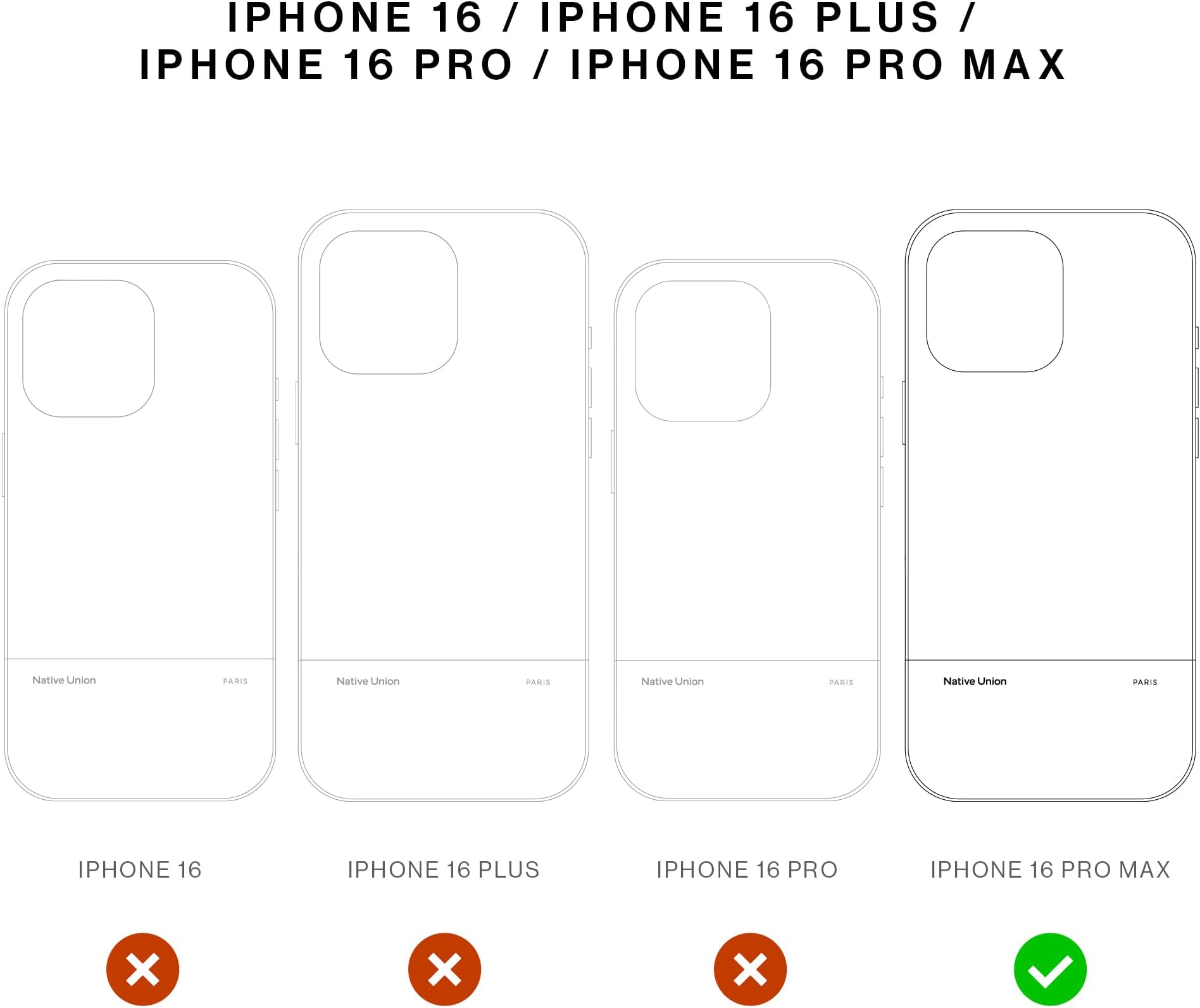 Native Union (Re) Classic Case 3.0 - MagSafe Compatible with Built-in Magnets - Durable and Recycled Material - Textured Design - Ultra Durable with Drop Protection up to 1.8m for iPhone 16 Pro Max