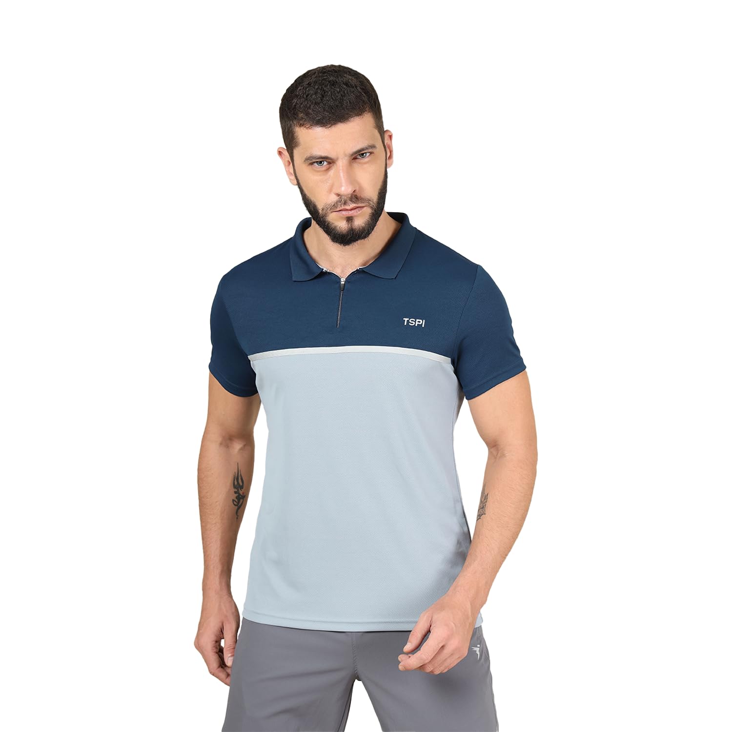 TECHNOSPORT Men’s Polyester Slim Fit Active T-Shirt – (MTP692_P) Pack of 1