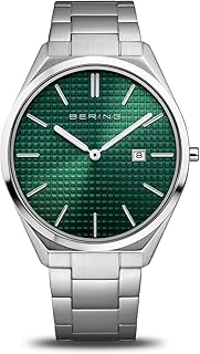 BERING Herren Uhr Quarz Movement - Ultra Slim Collection mit Edelstahl und Saphirglas 17240-708