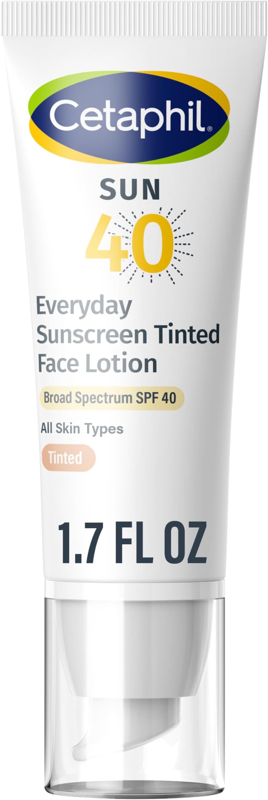 Everyday Sunscreen Tinted Lotion for Face, 1.7 fl oz, 100% Mineral UVA/UVB Filters: Titanium Dioxide & Zinc Oxide, SPF 40, For Sensitive Skin