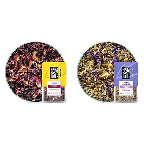 Miniatura 1 de Tiesta Tea - Té Rooibos de arándano suelto de hoja de arándano, descafeinado, bolsa de 1.7 onzas, 25 tazas y manzanilla de lavanda, hoja suelta