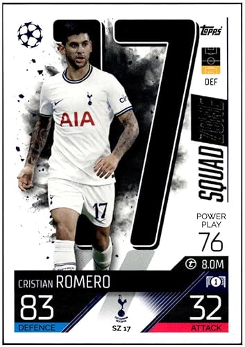 CRISTIAN ROMERO 2022-23 Topps Match Attax Squad Zone #SZ17 Champions League NM+-MT+ Soccer Argentina