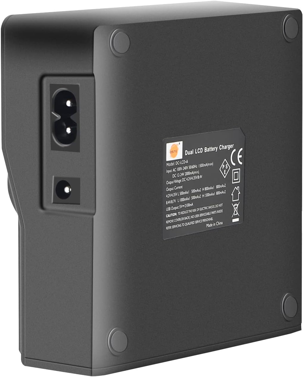DSTE 1.5A Dual Battery Charger Compatible with Panasonic DMW-BLJ31 DMW-BLJ31e Battery and Lumix DC-S1 DC-S1R DC-S1H DMW-BGS1R Camera DMW-BTC14