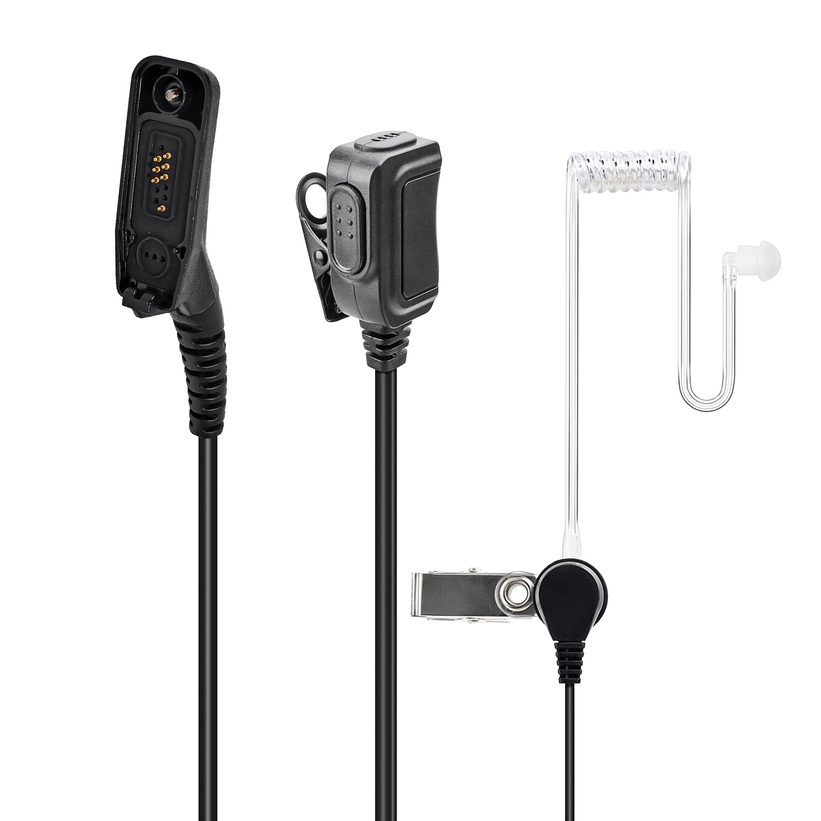 Auricolare con Microfono Multipin Compatibile Motorola DP3400 DP4400 DP4800 DGP4150 XiR-P8200 Xpr-6300 Radio Bidirezionale Tubo Acustico