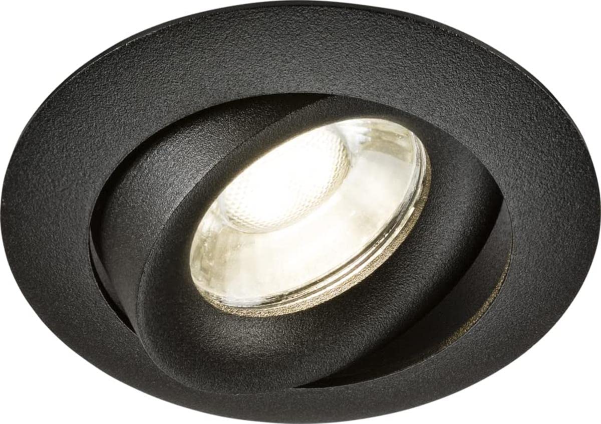 Knightsbridge Downlight, Aluminium, Black
