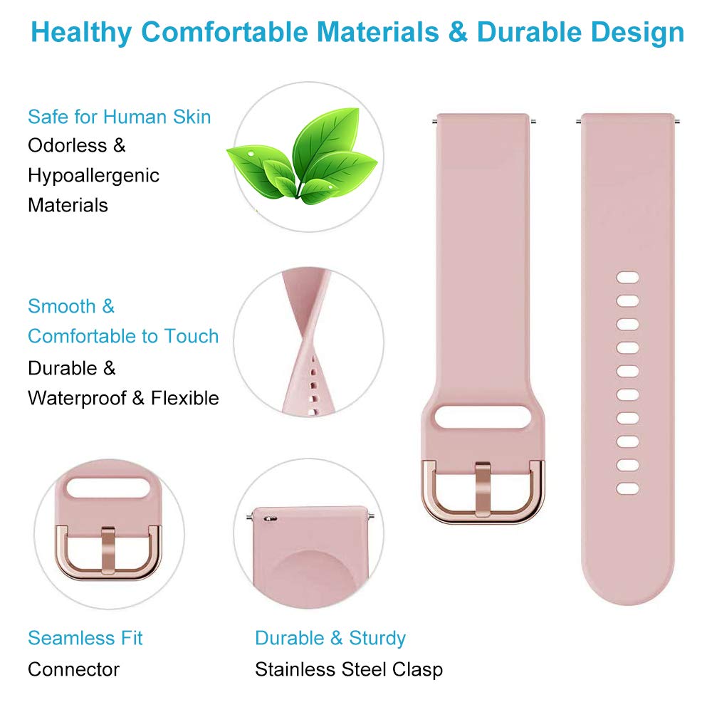YASPARK Correa para Amazfit GTS Pulsera 20mm Silicona Suave Reemplazar Banda para Amazfit GTR 42mm GTS 2 GTS 2 Mini GTS 2e GTS 3 Bip Bip Lite Bip S Bip U Bip U Pro