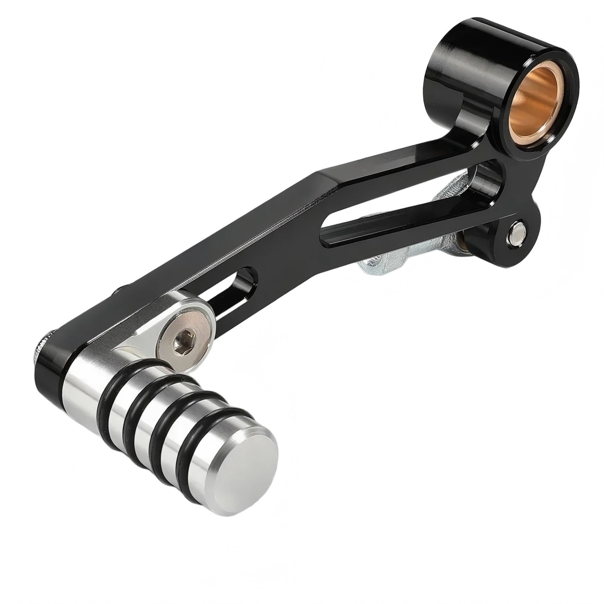 NLNGNZBZTP Motorcycle Gear Lever Adjustable CNC Gear Shift Lever Left Foot Peg, Motorcycle Gearchange Shifter Pedal Replacement for MT03 for MT25 for YZF for R3 for R25 2015-2025 ﻿