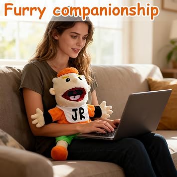 40cm Jeffy Hand Puppet, Jeffy Puppet Plush Toy Doll, Classmates JR Hand Puppet Toys to Role Play Cute Cartoon Puppets, Funny Puppet's Toy for Party Role-Playing (Junior)