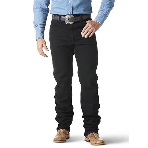 Wrangler Jeans masculino com corte caubói ajuste original Active Flex