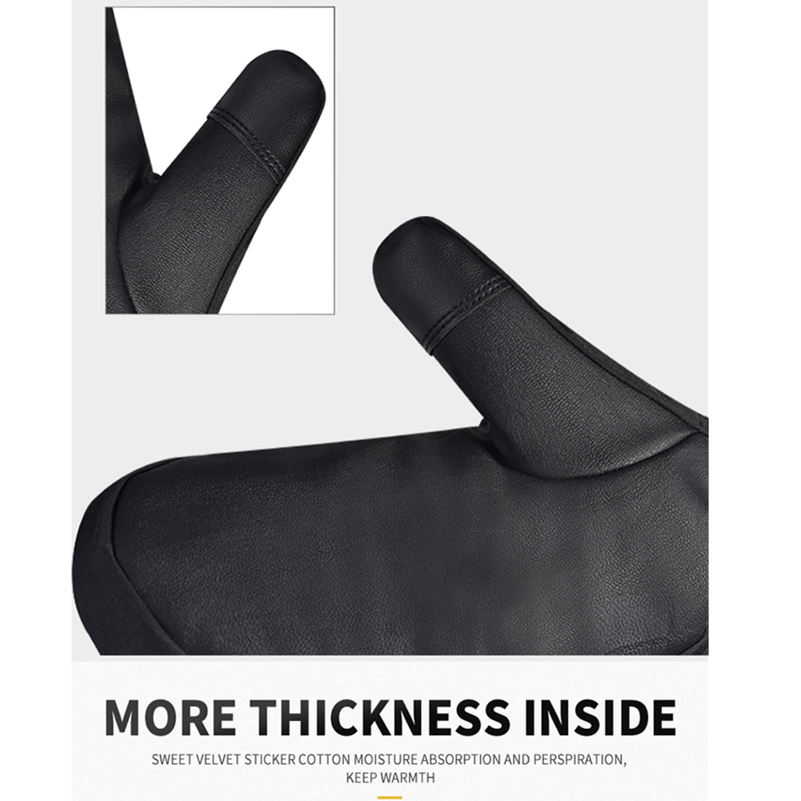 Hiver Ski Mitaines Hommes Femmes Extérieur Chaud Coupe Vent Gants Imperméables Écran Tactile pour Ski Snowboard