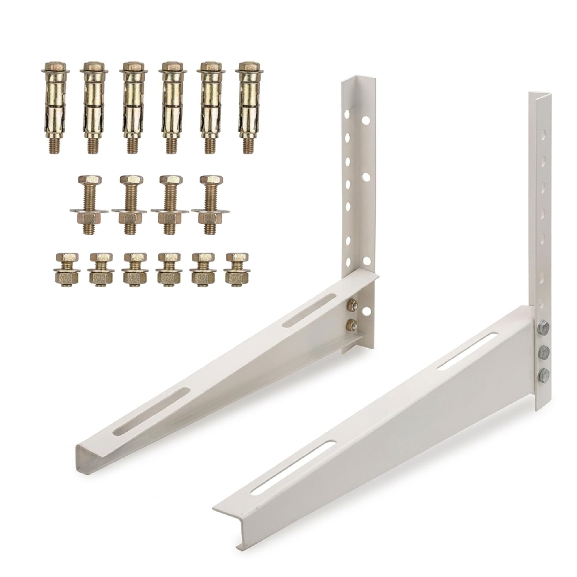 ZOLMIX Heavy Duty AC Stand | Rust Proof Iron Air Conditioner Outdoor Unit Mounting Bracket, Supports Upto 220kg Weight | Air Conditioner Stand Comes with Necessary Wall Fittings (Pack of 1)-image-8