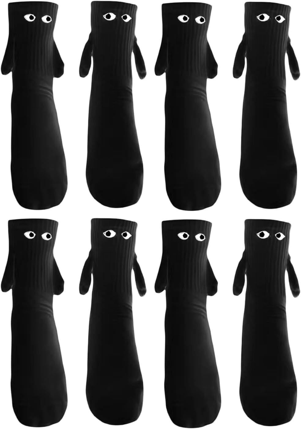 Funky Socks Hand Holding Socks Magnetic Friendship Socks Novelty Crazy Socks 3D Printed Creative Socks for Women Men