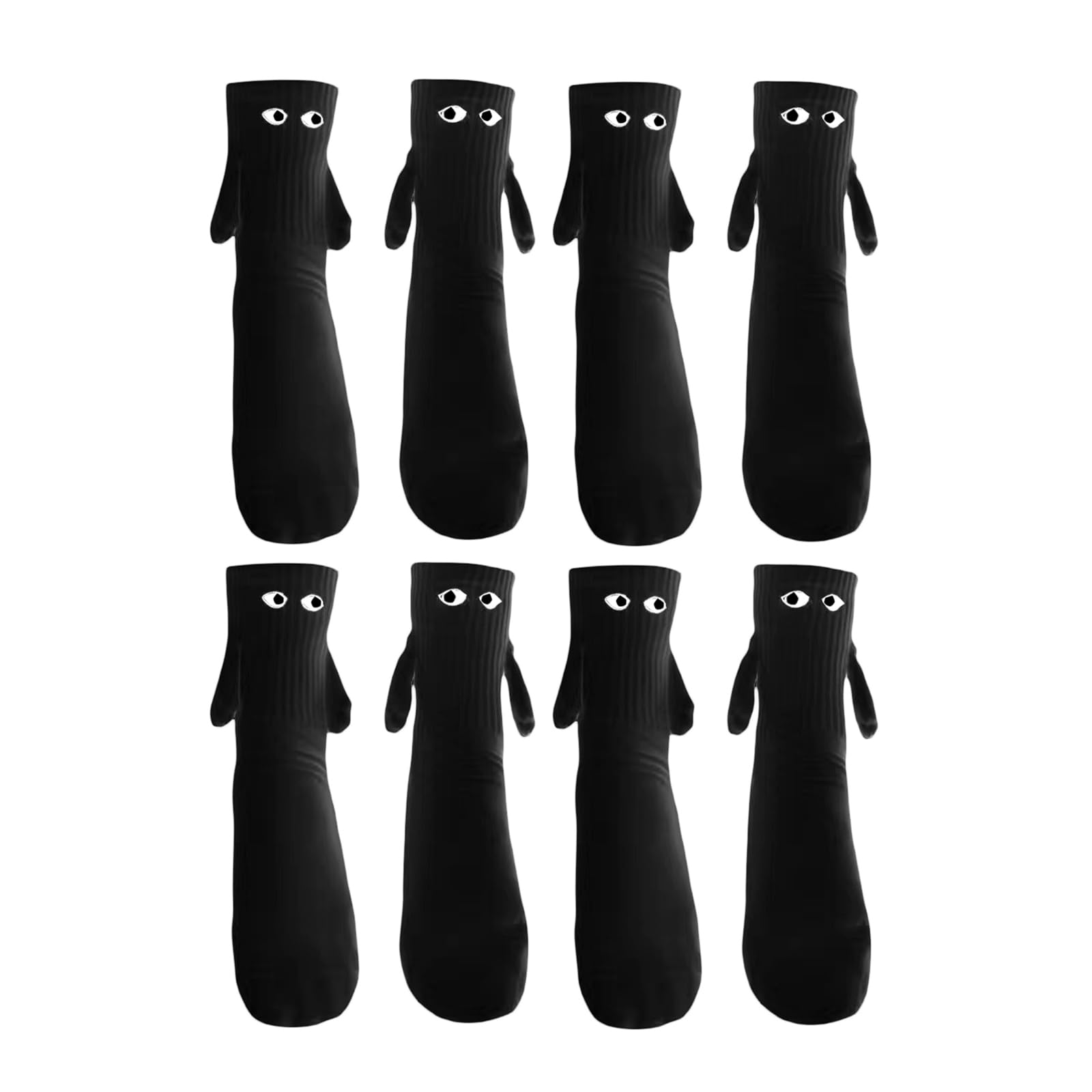 Funky Socks Hand Holding Socks Magnetic Friendship Socks Novelty Crazy Socks 3D Printed Creative Socks for Women Men