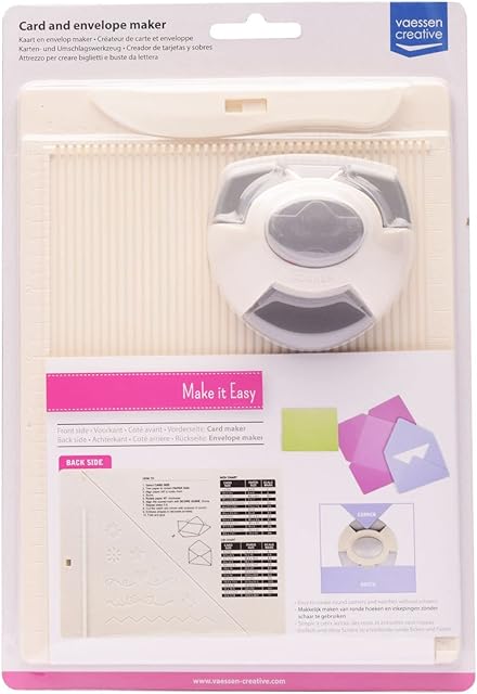 Vaessen Creative 2137-031 Card and Envelope Maker, Plastic/Steel, Grey, 21.5x16.2x5 cm