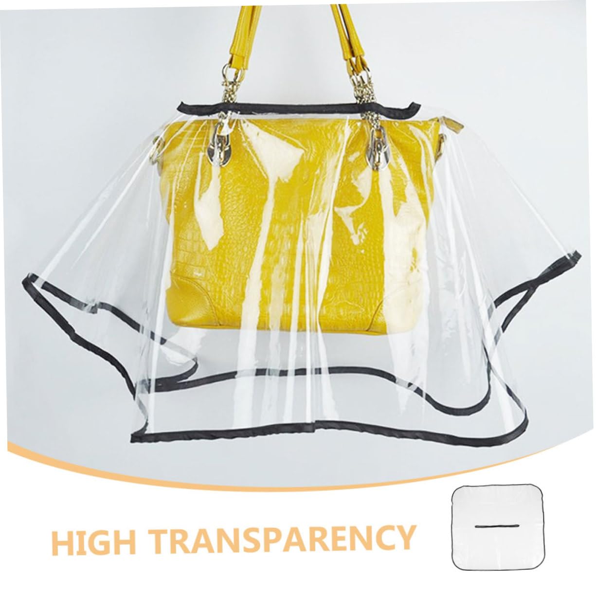Funda de Lluvia para Bolso de Mano Transparente Eva 2 Piezas