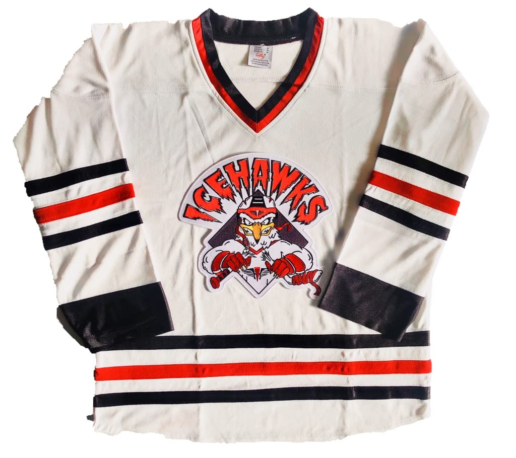 IceHawks Hockey Jerseys - We are Ready to Customize with Your Name and Number (White, Adult XL)