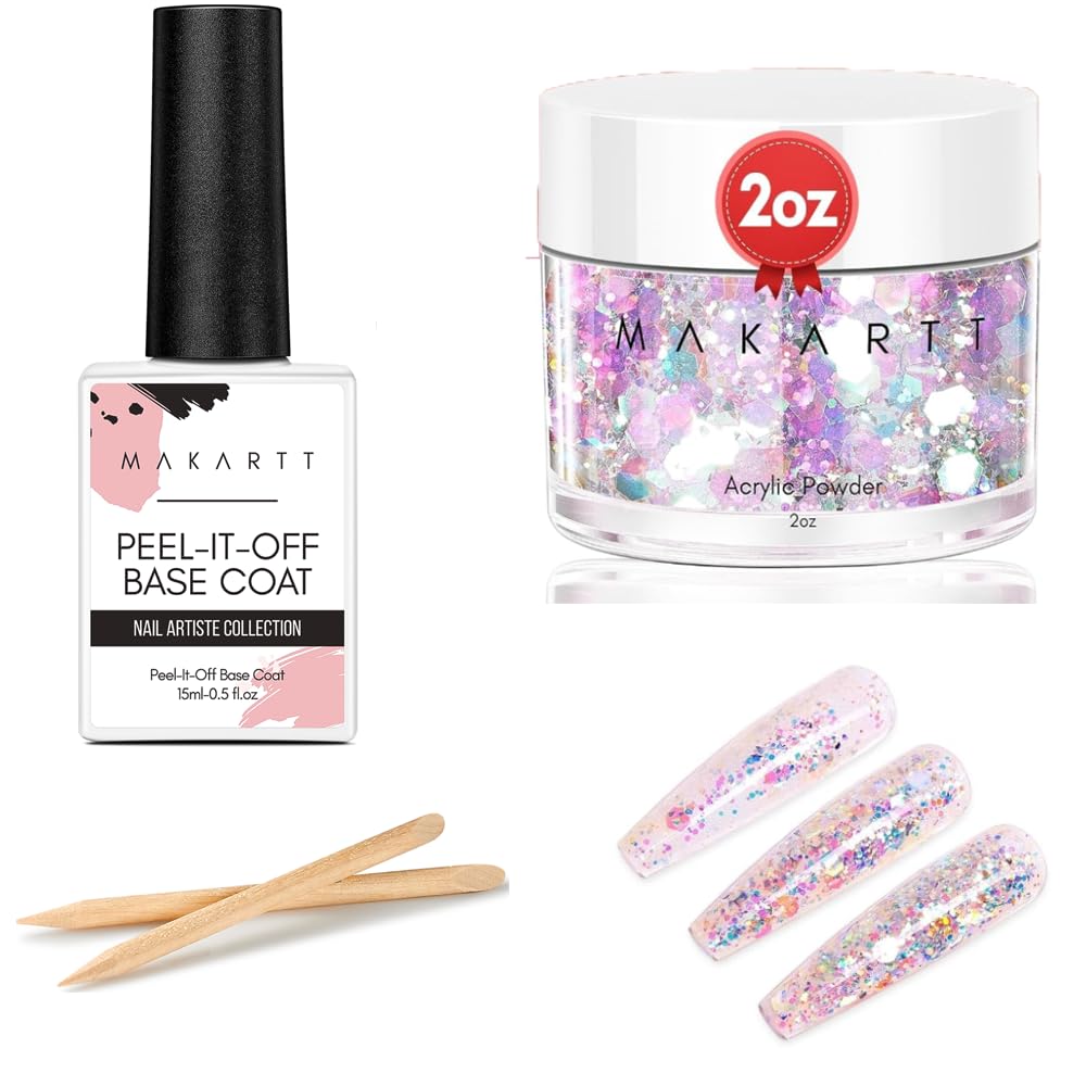 Makartt Peel Off Base Coat, 15ml UV Gel Base Coat Nail