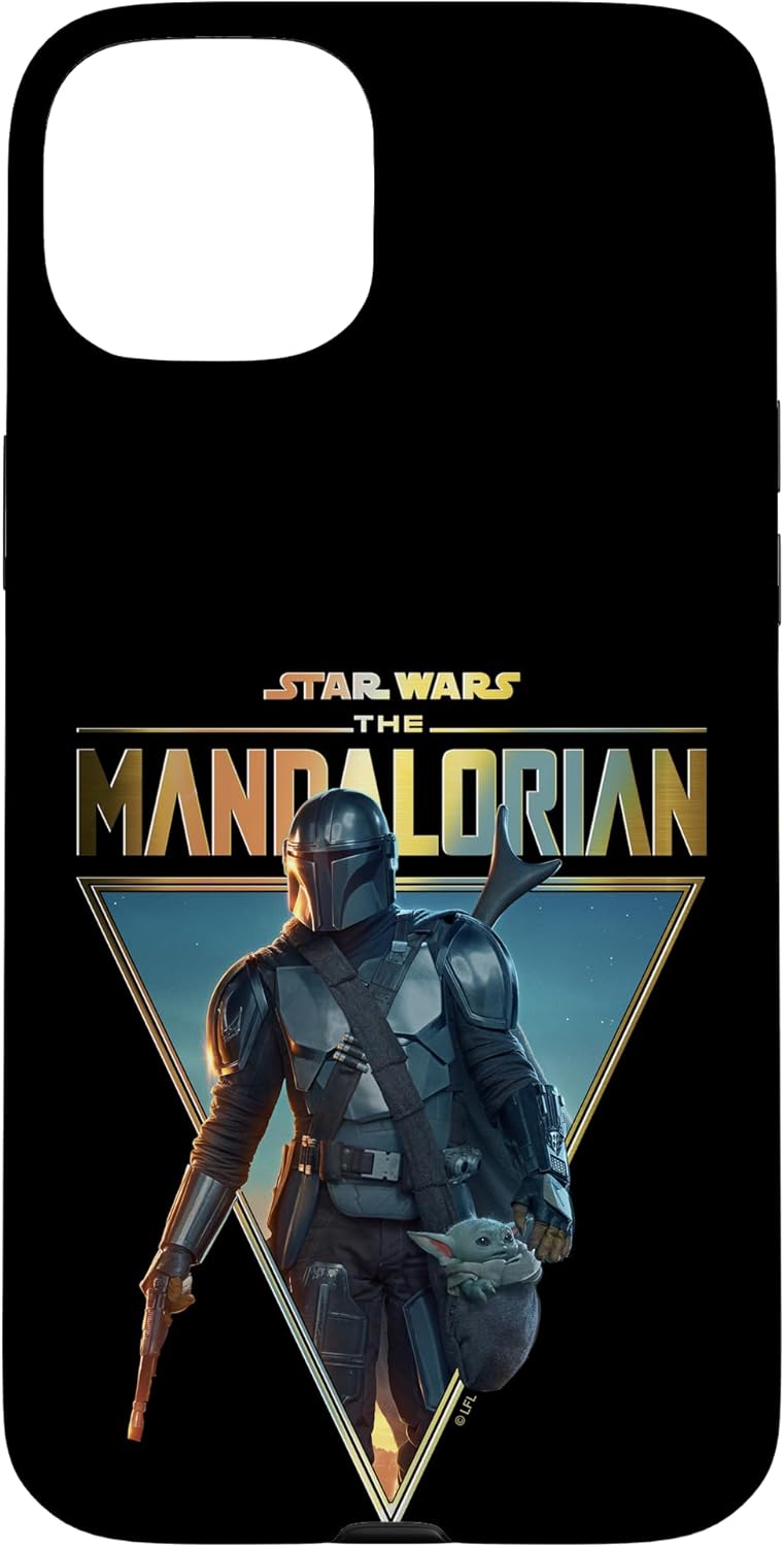 iPhone 13 Star Wars: The Mandalorian & The Child Golden Logo Triangle Case