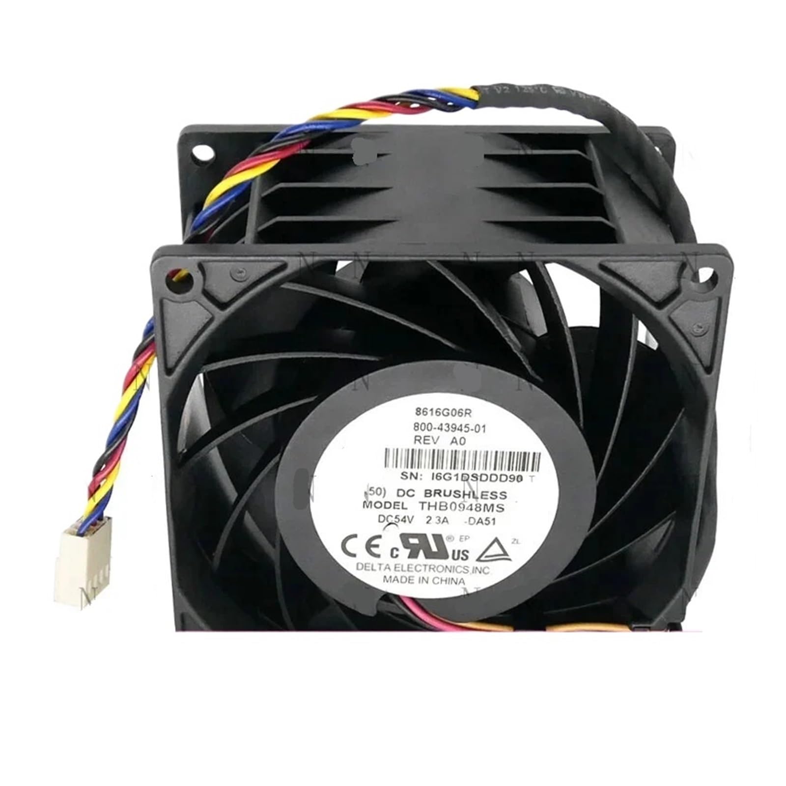 Ventilateur ASR-9006-FAN-V2 sur pied oscillant noir avec 3 vitesses et minuterie