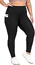 Heathyoga X-6XL Plus Size Leggings for Women with Pockets Tummy Control Plus Size Yoga Pants High Waist Workout Clothes
