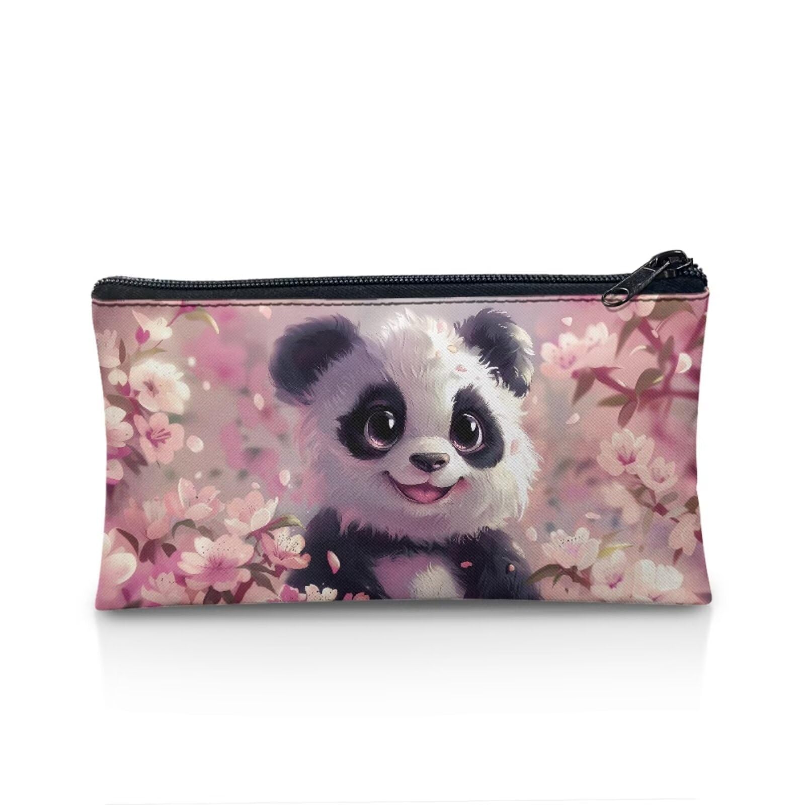 KUIFORTI Estuche para lápices escolar para niños, bonito estuche grande para lápices, bolsa de papelería, Bonito panda rosa, Talla única, Organizador de bolsas