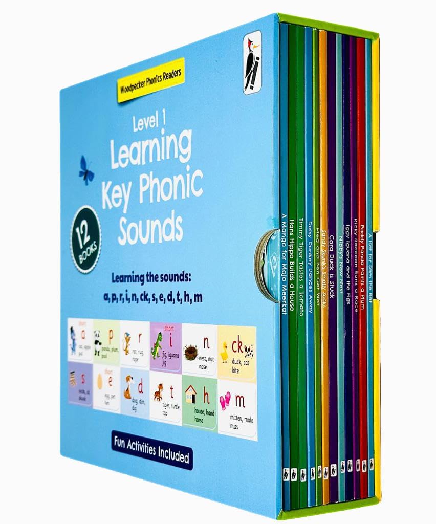 My First Woodpecker Phonic Readers Set (12 Volume Boxed Set)