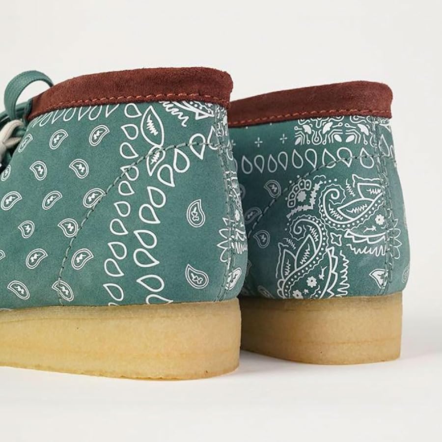【未使用】Clarks Wallabee クラークス ワラビー ペイズリー Amazon | [Clarks ORIGINALS] クラークス Wallabee Paisley GRN