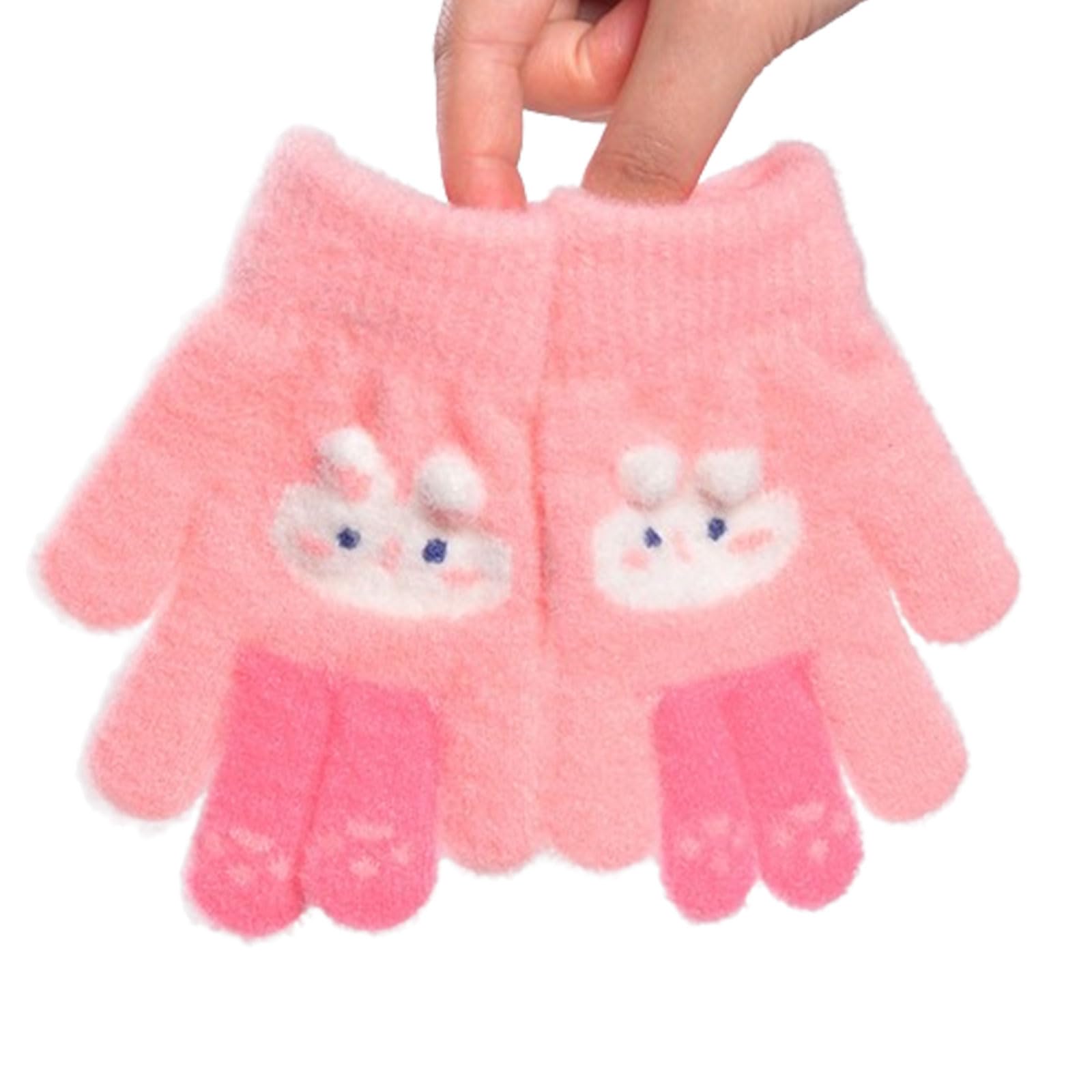 Guantes Térmicos Invierno para Niña 2-6 Años Elástico Punto
