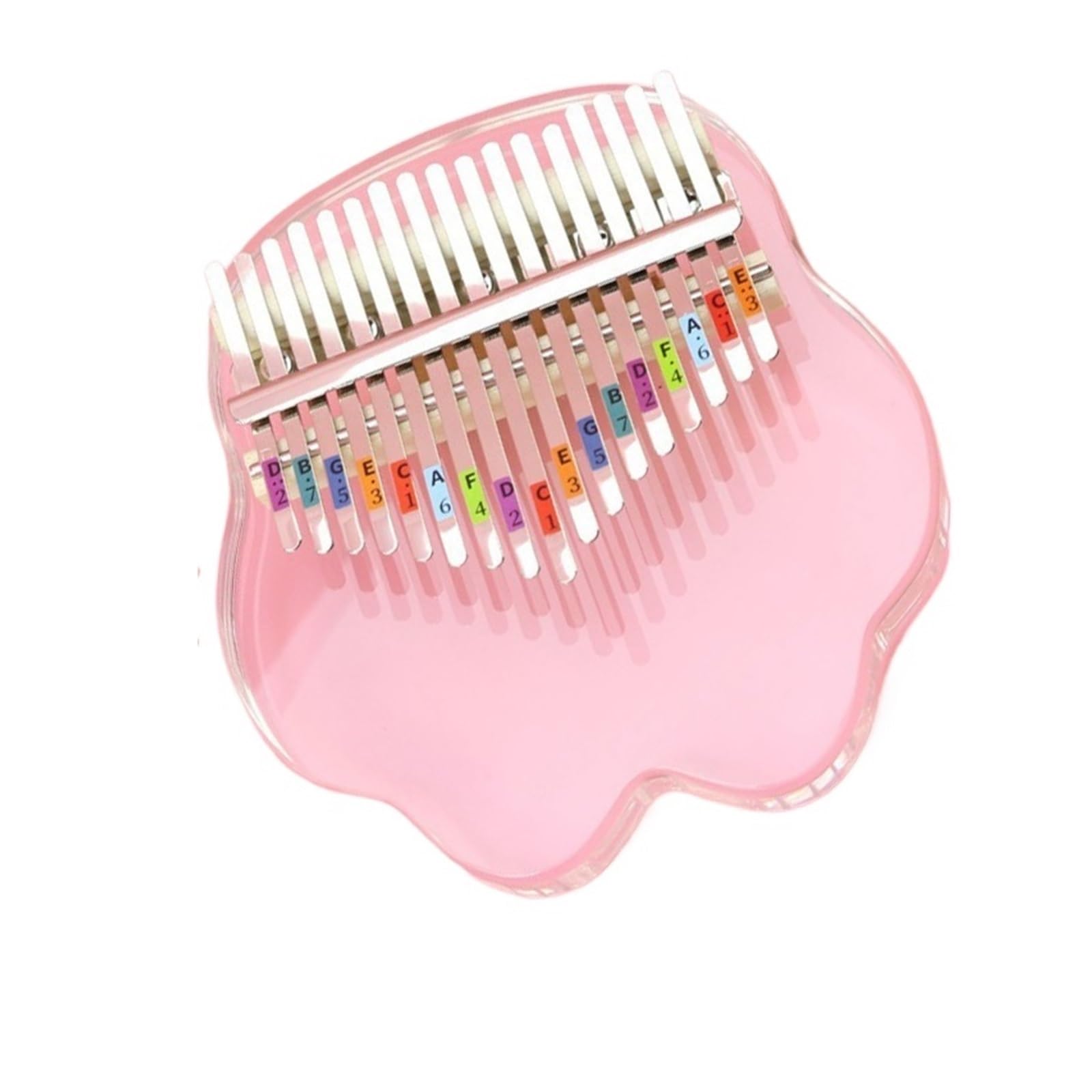 Anfänger Kalimba Komplettes Zubehörset 17-Ton-Kalimba für Anfänger Acryl-Kalimba Fingerklavier Daumenklavier (Color : 3)