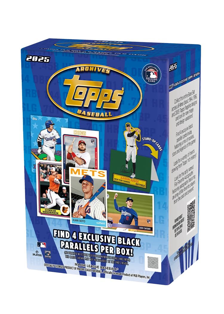 2025 Topps Archives Baseball – Fabrikversiegelt – Vorteilsbox