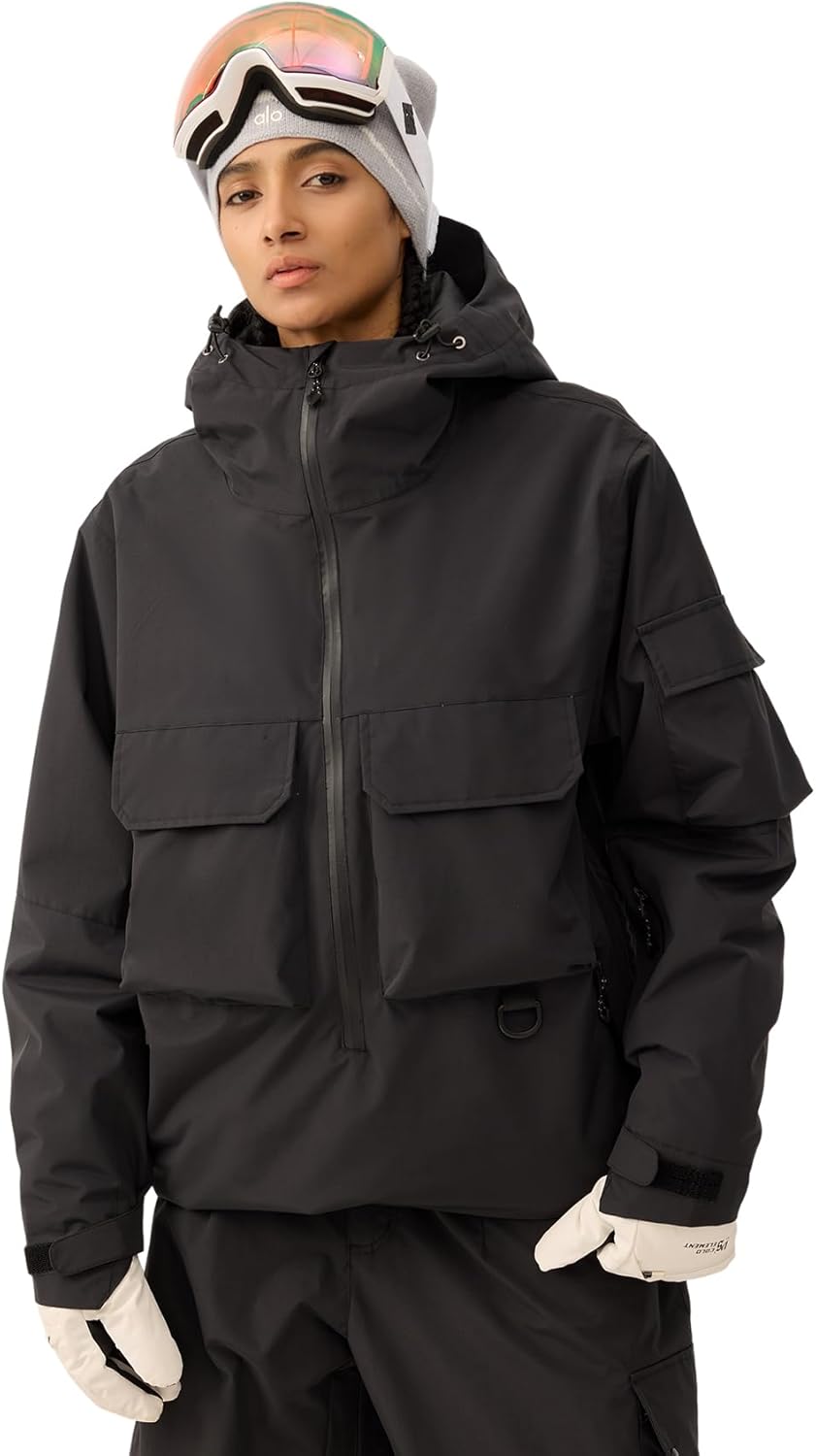 GSOU SNOW Snowboard Jacket Men Ski Jackets Women Snow Jacket Snowboarding Coat Mountain Hooded Waterproof Windproof