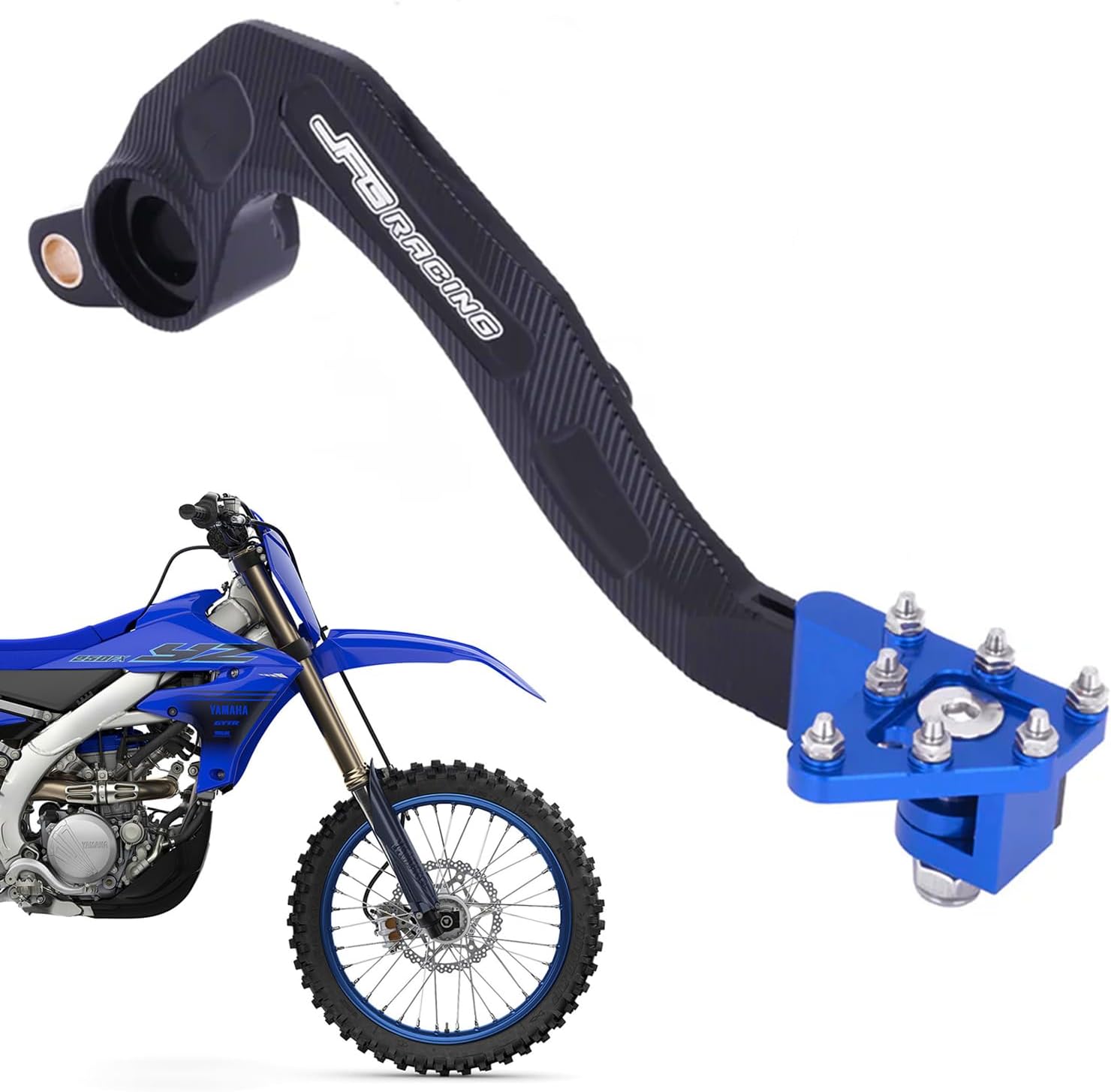 Factory Rear Brake Pedal Foot Lever Folding Tip for Yamaha YZ250F 2010-2023 YZ250FX/WR250F 2015-2024 | Replaces OEM Part 17D-27200-50-00