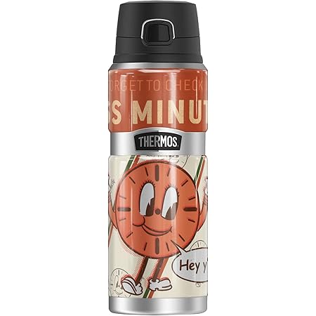 Marvel Loki Miss Minutes THERMOS STAINLESS KING Stainless Steel Drink Bottle, Vacuum insulated & Double Wall, 24oz