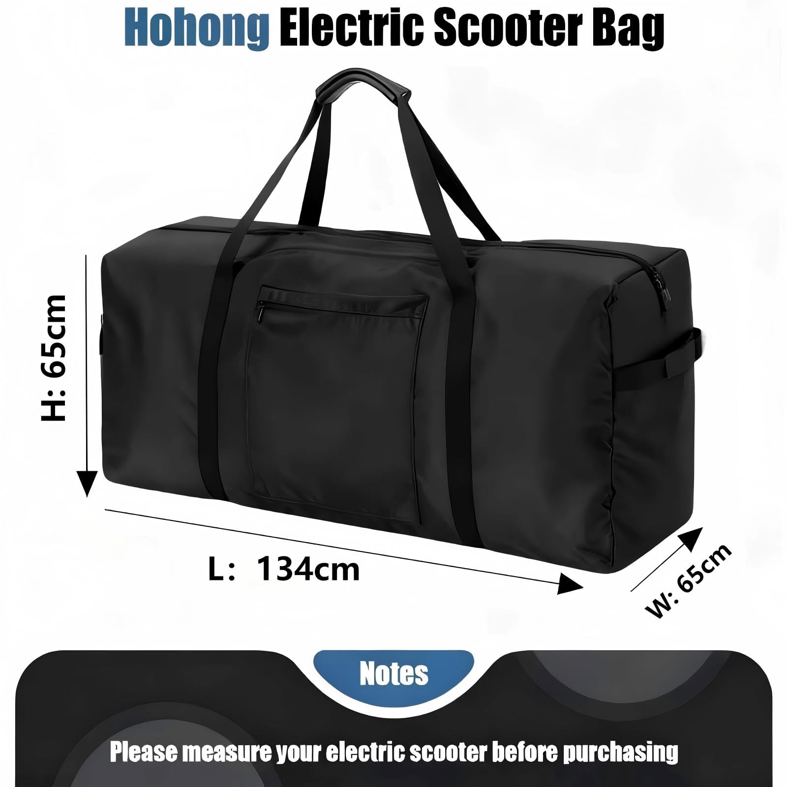 Elektroroller Tasche, Heavy Duty Elektroroller Aufbewahrungstaschen mit gepolstertem Tragegurt, Scooter Tragetasche für Transport und Aufbewahrung, Faltbares E-Scooter Zubehör