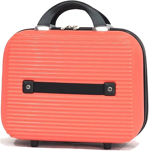 CELIMS - Beauty Case da Viaggio/Trousse da Viaggio - Rigido - Arancione - Diverse Taglie e Colori - 2