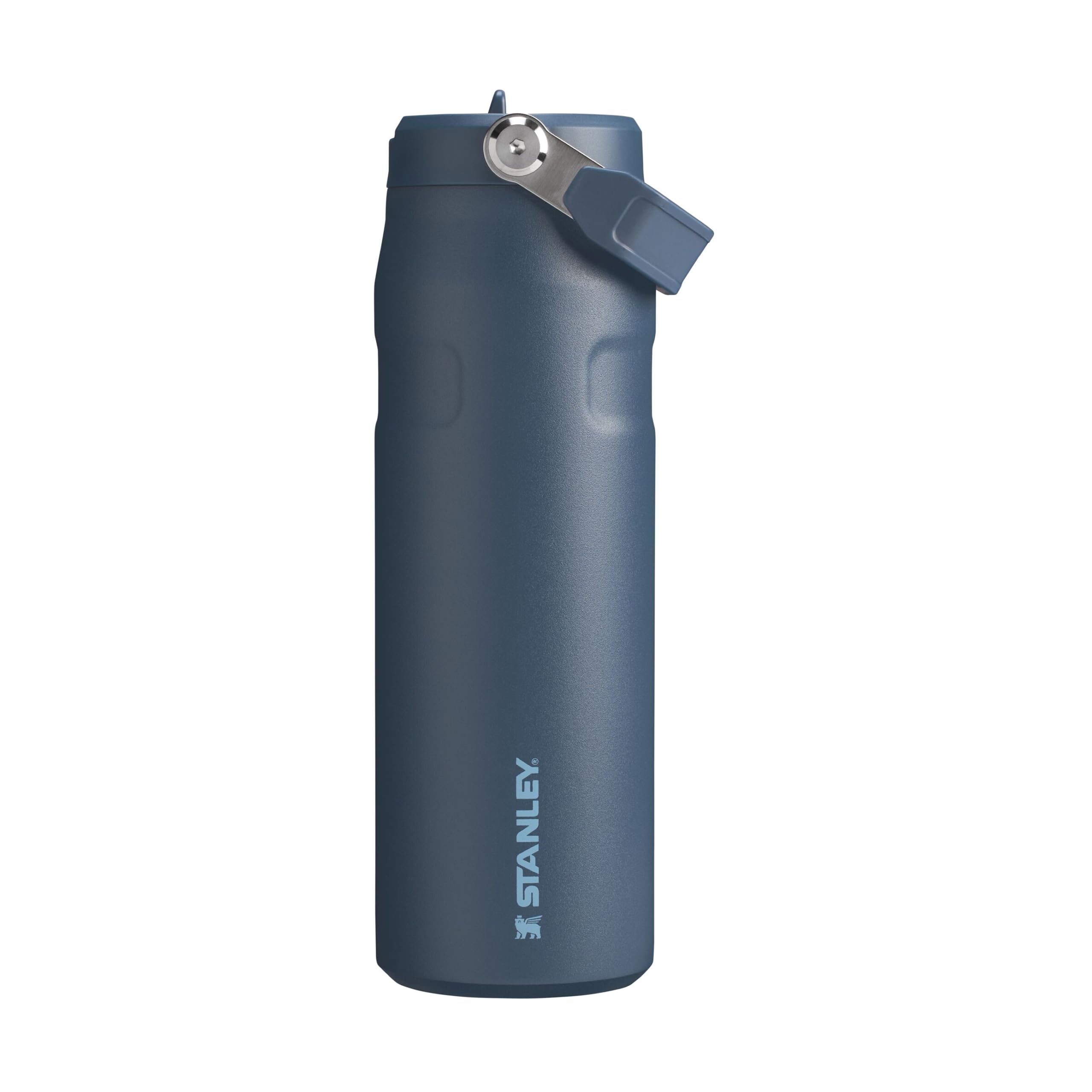 STANLEY IceFlow Flip Straw 2.0 Bottle, 24 oz, Navy