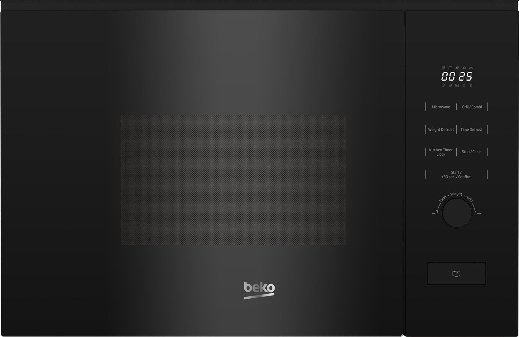 Beko BMGB20212B stojak Mikrowelle, 800 W, grill 1000 W, pojemność zabudowy, 20 l, zabezpieczenie przed dziećmi, 8 programem Garażowym, czarny