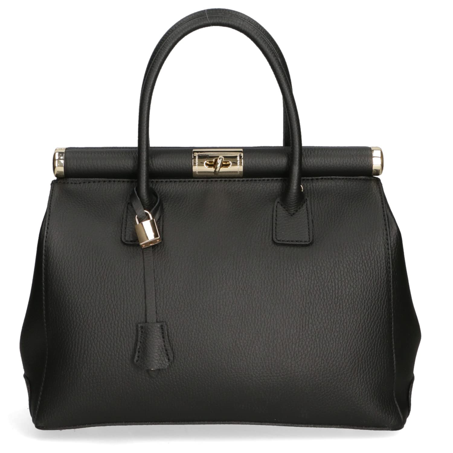 Chicca Borse Borsa Donna a Mano Pelle con Tracolla Bauletto