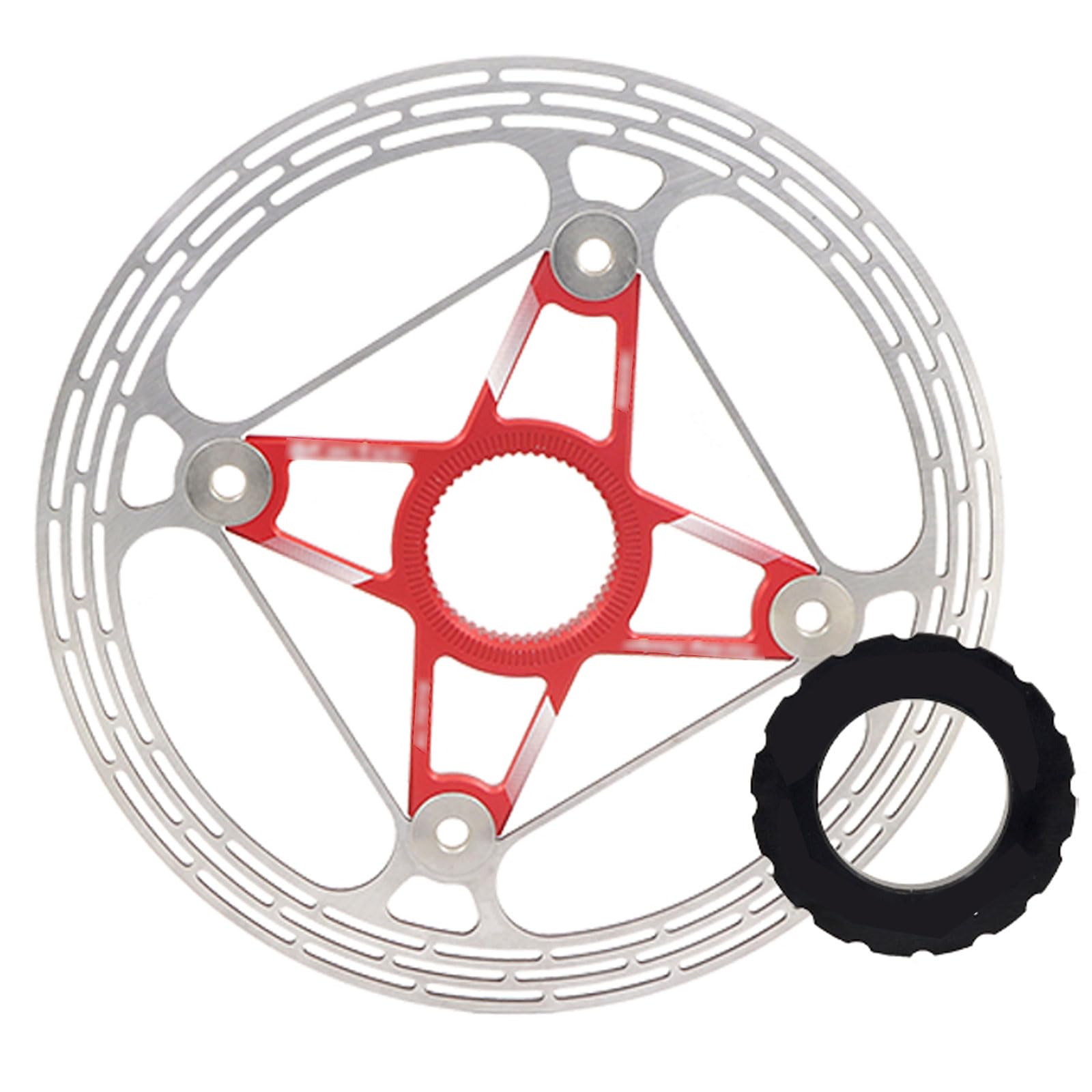 Disco freno a disco for bicicletta, disco freno for bicicletta in acciaio inossidabile da 180 mm, 1 pz
